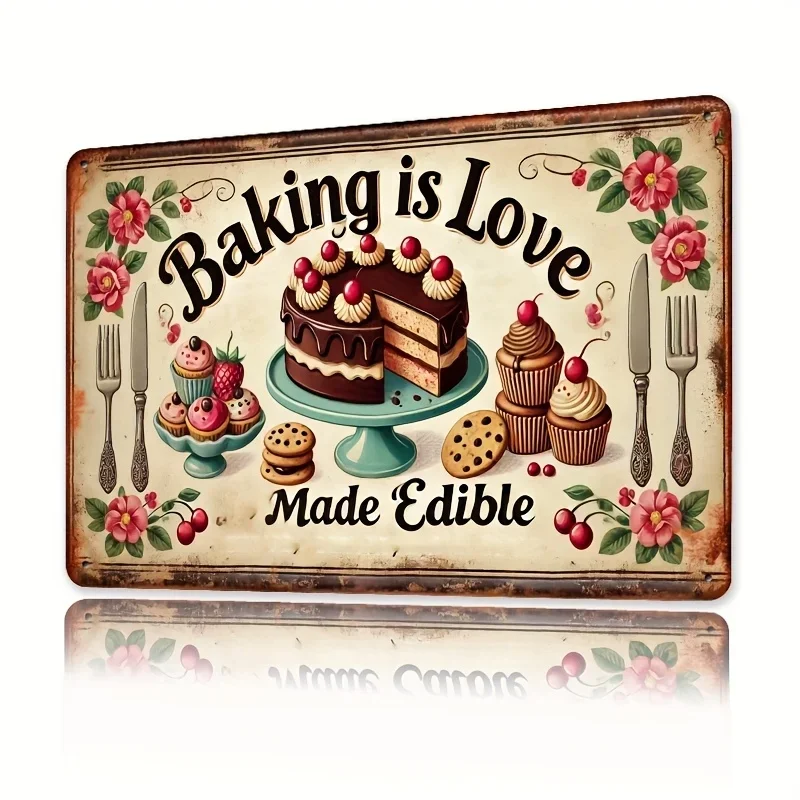 Kitchen Baking Decor - Декор для комнаты: Винтажная металлическая табличка