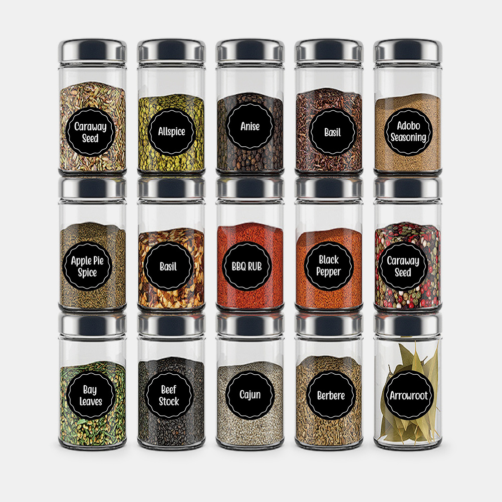 Kitchen Baking Organization - 144 шт. водонепроницаемые прямоугольные этикетки для