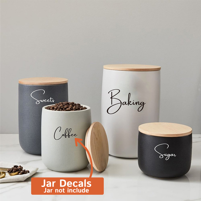 Kitchen Baking Organization - Только наклейка, 8 шт., кухонная организация,