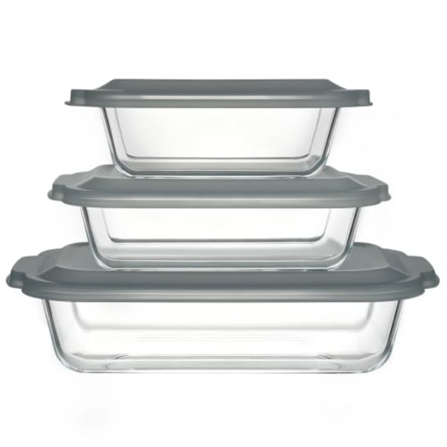 Kitchen Baking Pan Set - Набор из 6 глубоких стеклянных форм