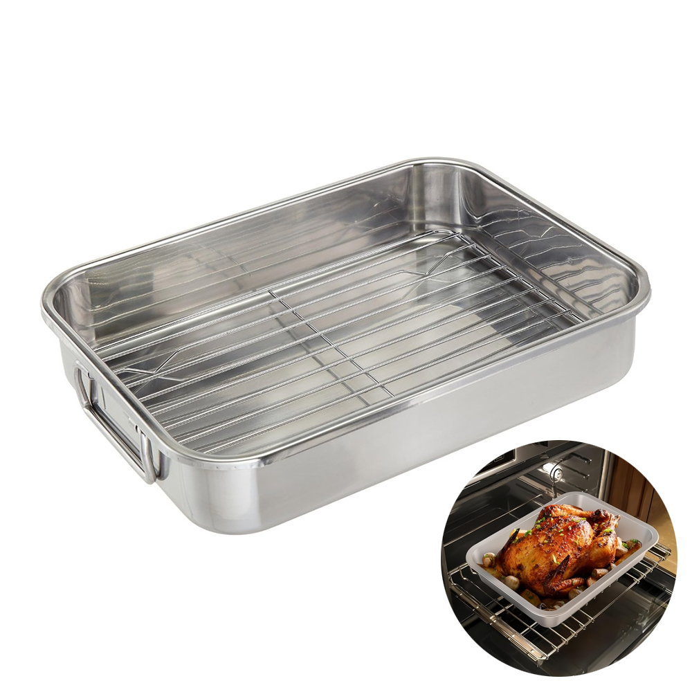 Kitchen Baking Tray Set - Жестяное олово для обжарки из нержавеющей