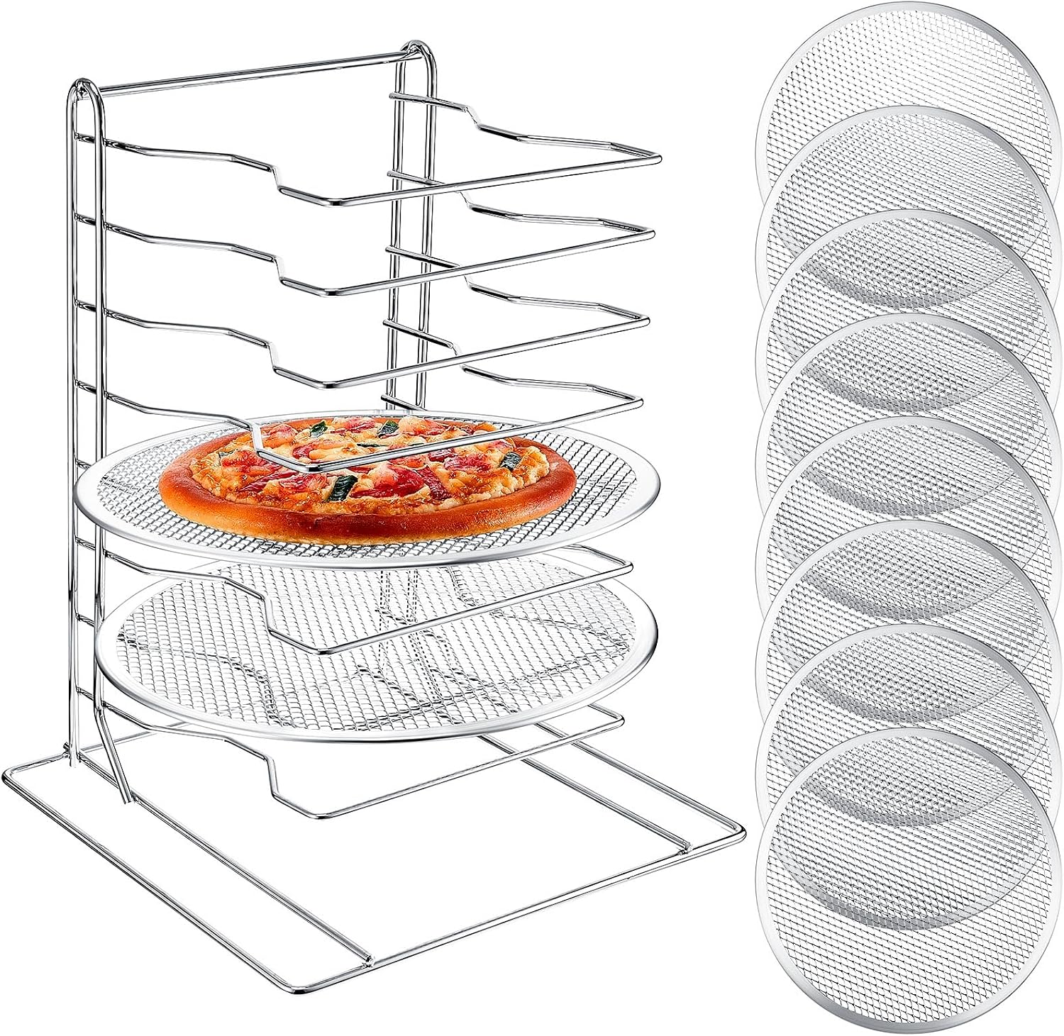 Подставка для пиццы с 8 ярусам – обзор и цена Kitchen Baking Pan Set
