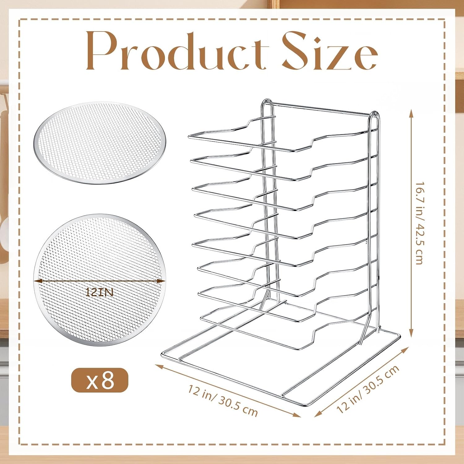 Подставка для пиццы с 8 ярусам – обзор и цена Kitchen Baking Pan Set