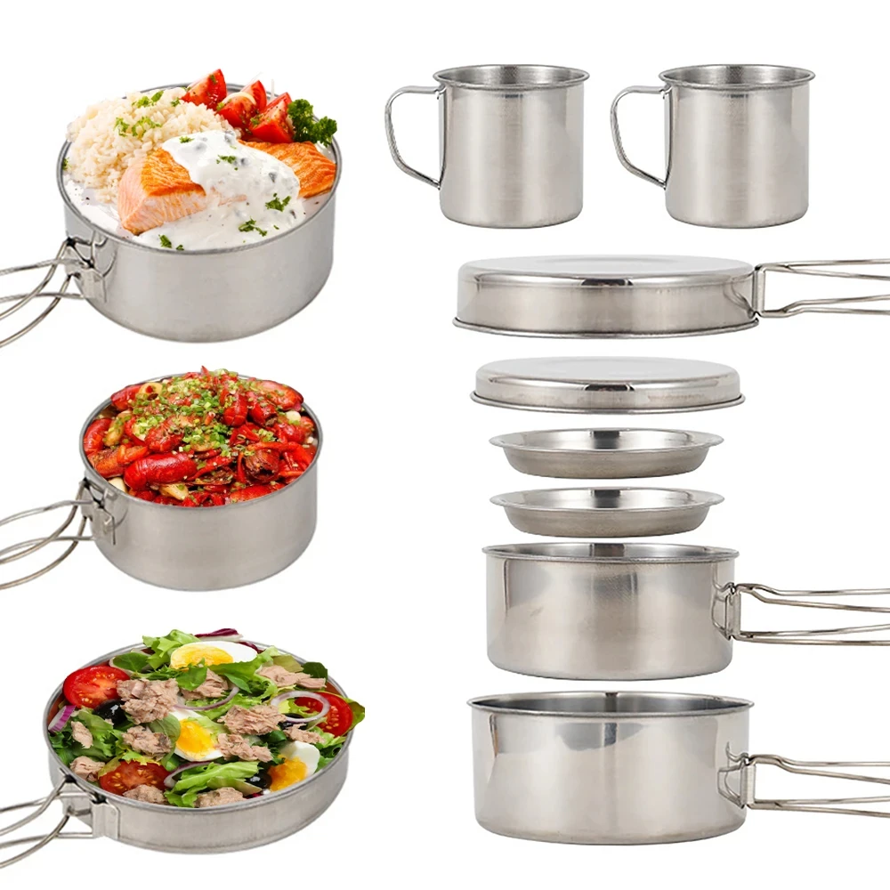 8 шт./компл. посуда для кемпин – обзор и цена Kitchen Baking Pan Set