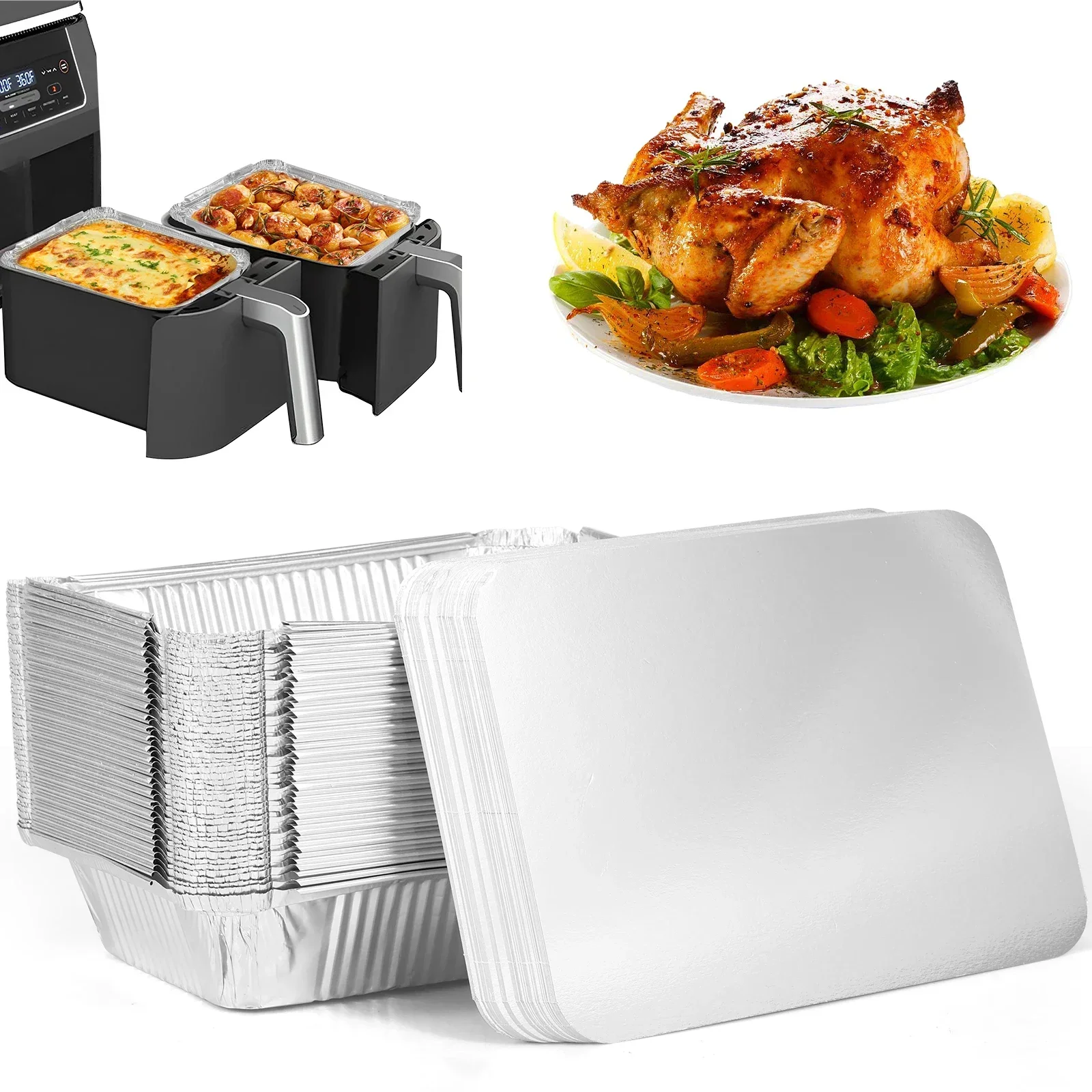 50/100 шт. противни из алюмини – обзор и цена Kitchen Baking Tray Set