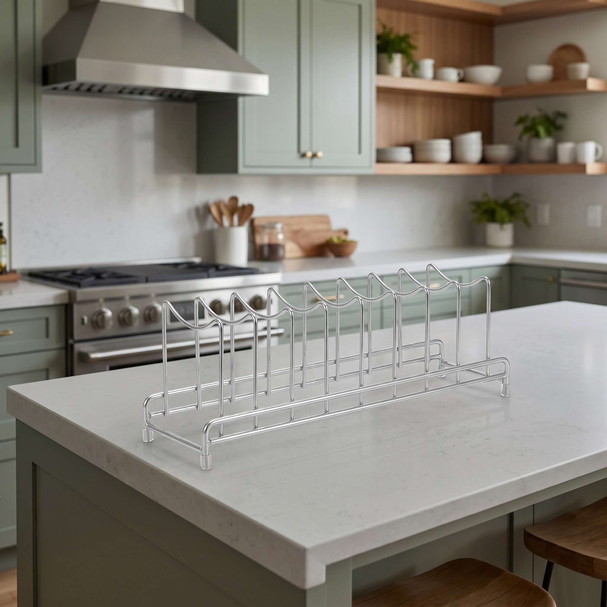 Органайзер для крышек из нержа – обзор и цена Kitchen Baking Sheet Organizer