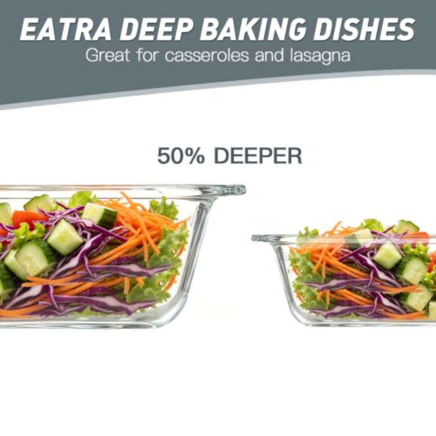 Набор из 6 глубоких стеклянных – обзор и цена Kitchen Baking Pan Set