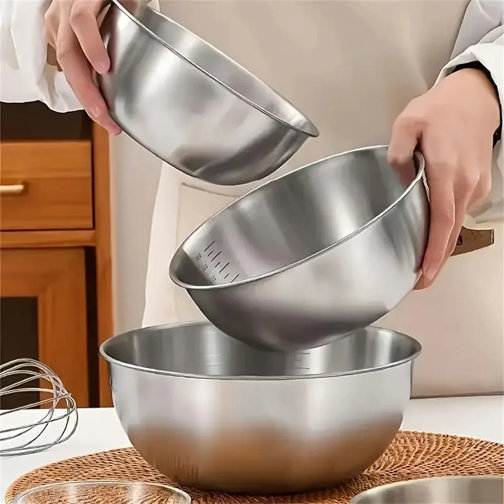 Набор из 3-х мисок из нержавею – обзор и цена Kitchen Baking Kit