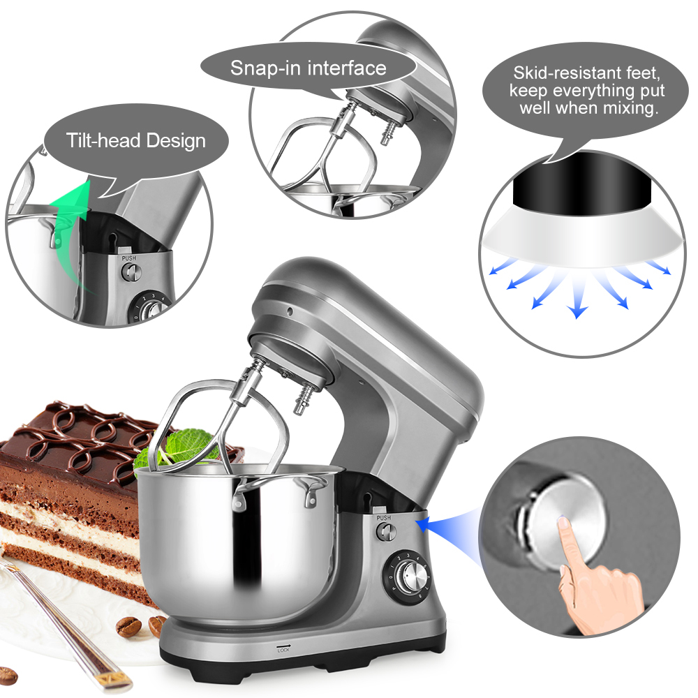 Мощный электрический планетарн – обзор и цена Kitchen Baking Mixer