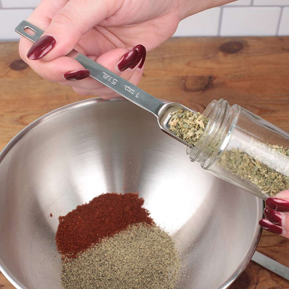 6 шт., мерные ложки из нержаве – обзор и цена Baking Powder Kitchen
