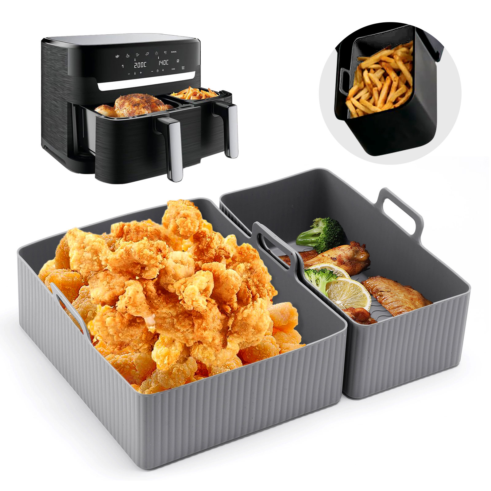 Набор из 2 шт., силиконовый ко – обзор и цена Kitchen Baking Tray Set