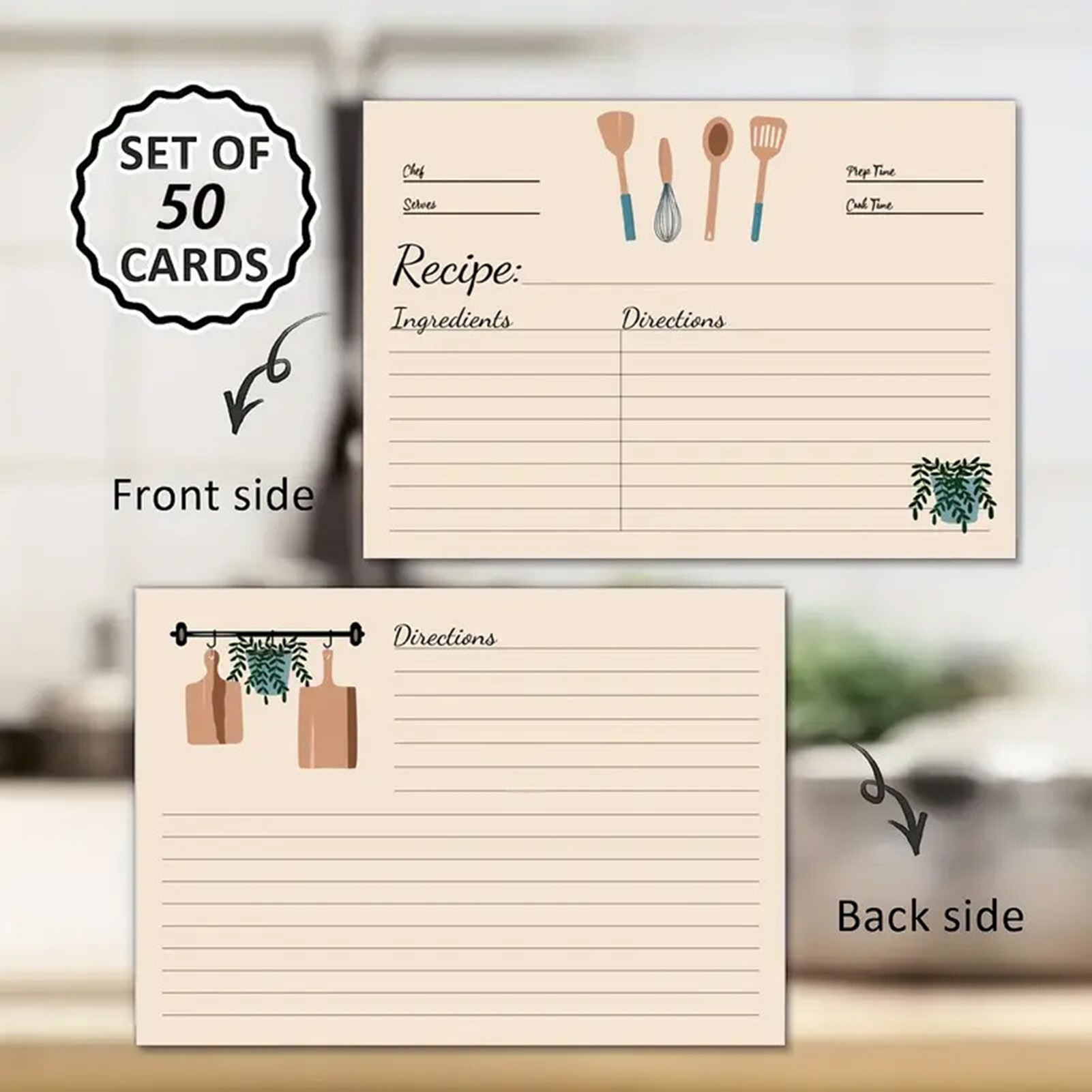 50 листов карточек для рецепто – обзор и цена Kitchen Baking Sheet Organizer